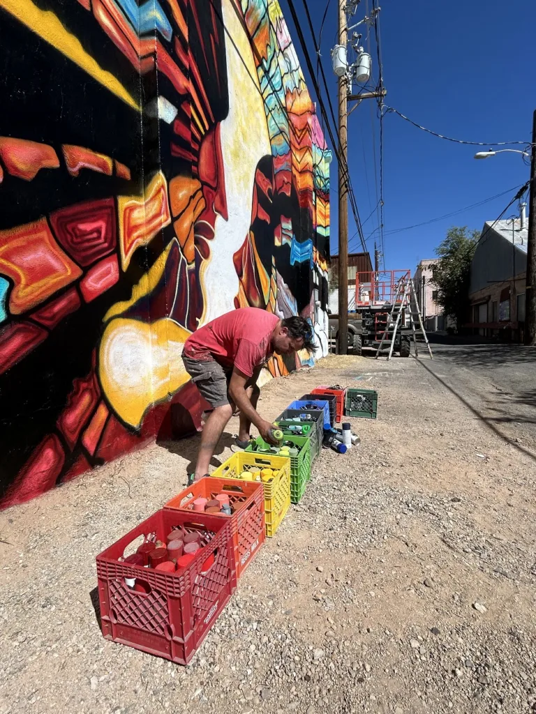 The more color, the better: Downtown mural gets a touchup - The ...