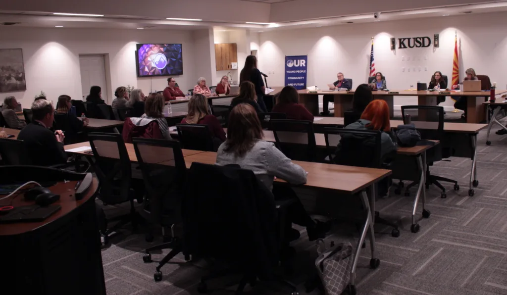 Kingman Unified School District board meeting
