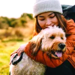dog with owner